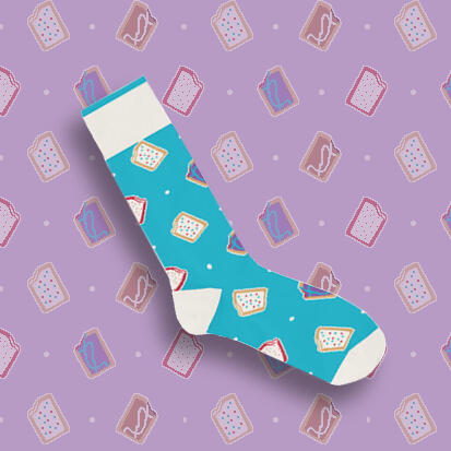 Whataburger Ugly Sweater Sock Design